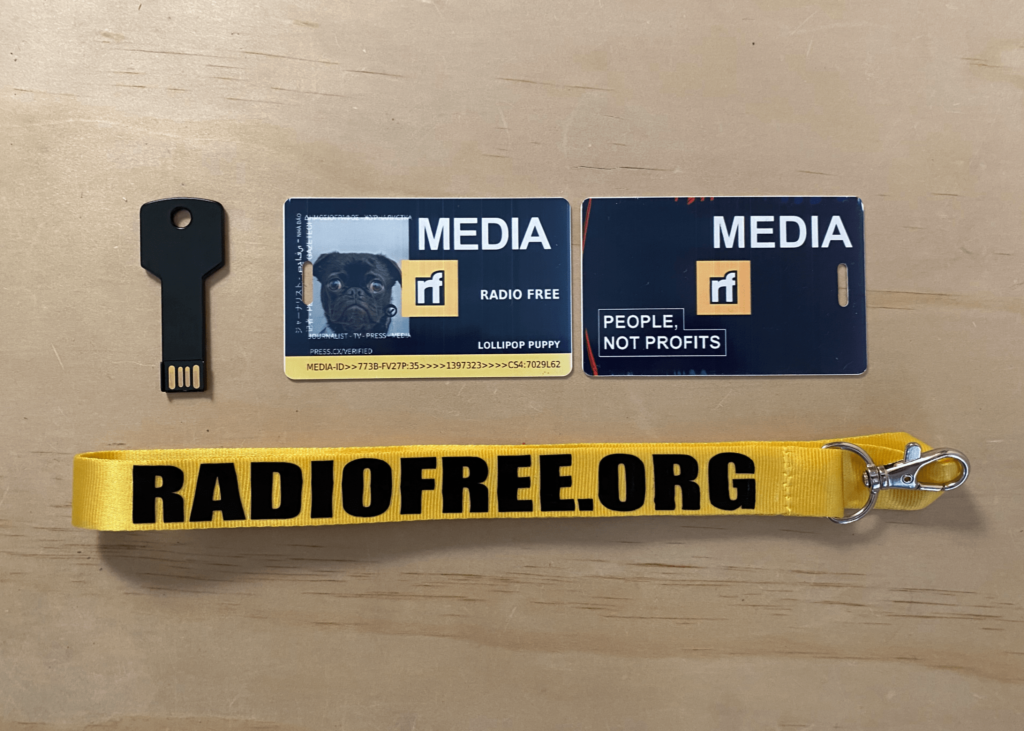 Media ID - Press Pass - Journalism Kit from Radio Free